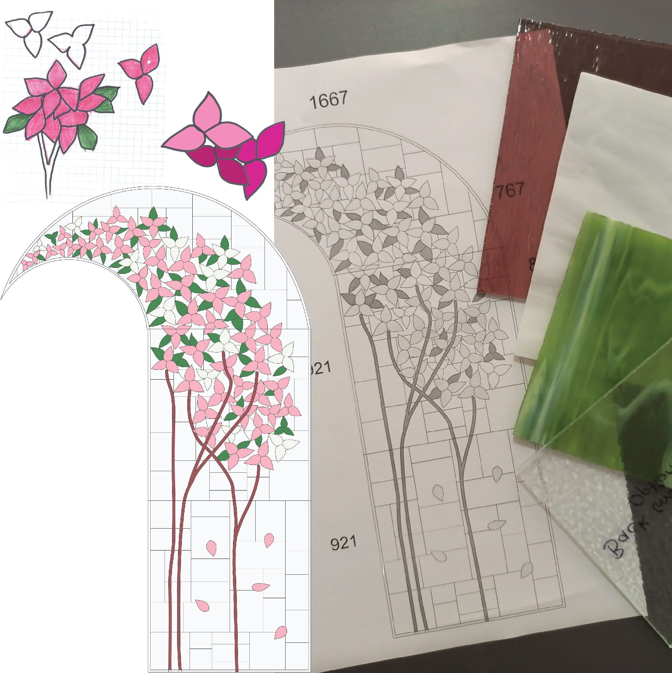 Stained Glass Bougainvillea